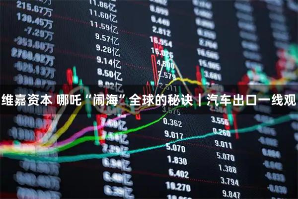 维嘉资本 哪吒“闹海”全球的秘诀｜汽车出口一线观