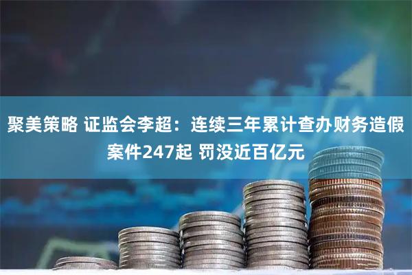 聚美策略 证监会李超:连续三年累计查办财务造假案件247起 罚没近百亿元
