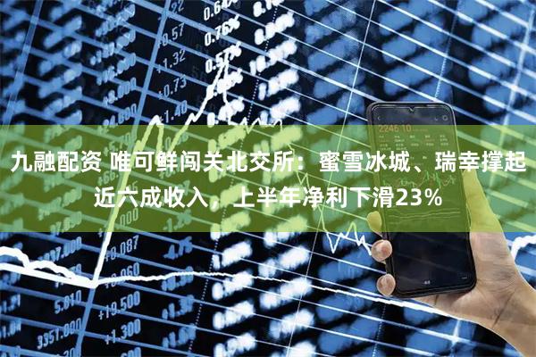 九融配资 唯可鲜闯关北交所：蜜雪冰城、瑞幸撑起近六成收入，上半年净利下滑23%